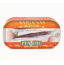 SARDINAS EN ACEITE PENNISI 160  GRS